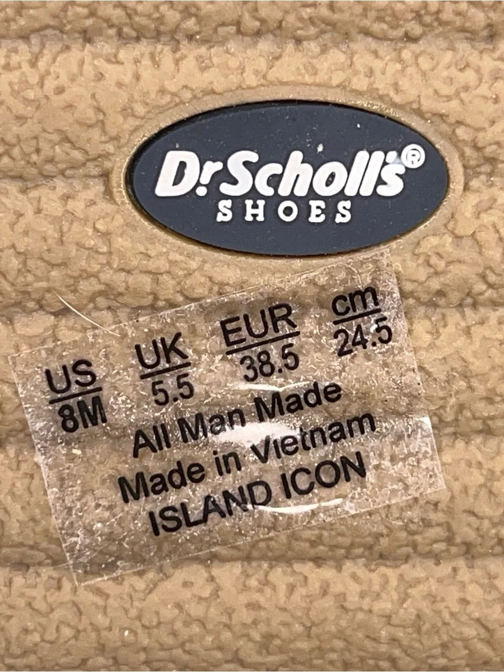 Size 8 Dr Scholls Sandals Island Icon Tan Brown Comfort Style Beach Vacation